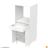 Modilayn BELEK Ankastre Dolap (60x152.3x56 cm): 1 çekmece, 2 kapak, 2 göz raflı kullanışlı tasarım - 7