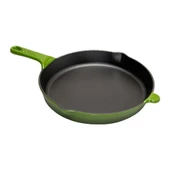 SÜREL DÖKÜM 27 CM YUVARLAK DÜZ TAVA KOYU YEŞİL - 1