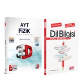 3D AYT Fizik ve AKM Dil Bilgisi Soru Bankası Seti 2 Kitap - 1