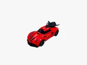Rc Spray Uzaktan Kumandalı Şarjlı Duman Atan Oyuncak Araba 18 Cm Kırmızı Led Işıklı - 6