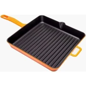 SÜREL DÖKÜM 25 CM KARE IZGARA TAVA TURUNCU - 1