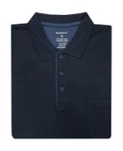 Ercan Büyük Beden Yakalı Klasik Kısa Kol Cepli Erkek Tişört 7344 - 1