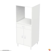 Modilayn BELEK Ankastre Dolap (60x152.3x56 cm): 1 çekmece, 2 kapak, 2 göz raflı kullanışlı tasarım - 8