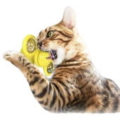 BUFFER® Pet Malzemeleri Vantuzlu Fırıldak Toplu Dönen Şeffaf Depo Tasarım İnteraktif Kedi Oyuncağı thumbnail 5
