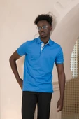 Paul Martin Regular Fit Yaka Garnili Pamuklu Polo Yaka T-shirt - 3