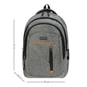 Unisex Okul Sırt Çantası Lise-Ortaokul Sırt Çantası 47*30 Cm Kalın Su Geçirmez Kumaş - 1
