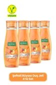Komili Şeftali Rüyası Vegan Duş Jeli 4'lü Set - Şeftali Ve Yaz Meyveleri Kokulu - 4 X 500 ML thumbnail 1