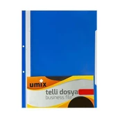 Umix Telli Dosya A4 Eco Mavi 50'li Paket - 1