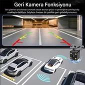 S-15 WiFi Full HD 3 Kameralı Araç İçi Güvenlik Kamerası + Park Modu Kablosu Ön-Arka-İç Kayıt,DashCam - 5