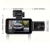 S-15 WiFi Full HD 3 Kameralı Araç İçi Güvenlik Kamerası + Park Modu Kablosu Ön-Arka-İç Kayıt,DashCam - 8