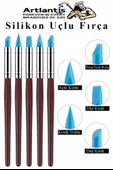 Seramik Kil Başlangıç Seti Ebeşuar Çift Taraflı Dip Alma Delik Delme Mavi Silikon Uçlu Fırça 39 Parça Modelaj Modelleme - 5