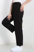 Havuç Paça Pantolon Siyah - 5