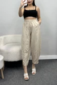 Çımalı Şalvar Pantolon Taş - 1