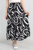 Desenli Viskon Etek Siyahbeyaz thumbnail 1