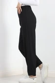 Pensli Geniş Kesim Pantolon Siyah - 3