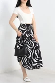 Desenli Viskon Etek Siyahbeyaz thumbnail 2
