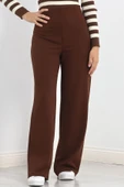 Pensli Geniş Kesim Pantolon Kahve - 1
