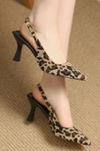 5 Cm Topuklu Ayakkabı Leopar - 5