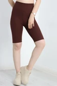 Fitilli Biker Tayt Kahve - 1