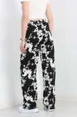 Desenli Bürümcük Bol Pantolon Siyah - 6