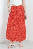 Desenli Etek Kırmızı thumbnail 5