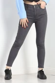 Dar Paça Kot Pantolon Füme - 1