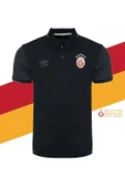 Galatasaray Orj. Lisanslı 5 Yıldızlı Polo Yaka Siyah T-Shirt + Bileklik Set Hediyelik Ahşap Kutulu - 2