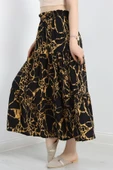 Desenli Viskon Etek Siyahsarı - 5
