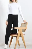 Pensli Geniş Kesim Pantolon Siyah - 2