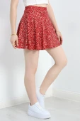 Kloş Şort Etek Kırmızı thumbnail 5