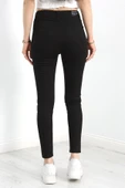 Süper Likralı Dar Paça Kot Pantolon Siyah - 6