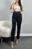 Kemerli Double Pantolon Siyah - 1