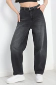 Balon Paça Kot Pantolon Füme - 1