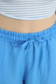 Çımalı Şalvar Pantolon Mavi - 6