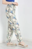 Desenli Dokuma Pantolon Mintçiçek - 2