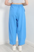 Çımalı Şalvar Pantolon Mavi - 7