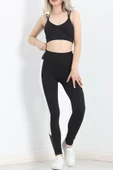Tül Detaylı Tayt Siyah - 6