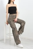 Desenli Palazzo Kot Pantolon Leopar - 7