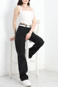 Straight Kesim Kot Pantolon Siyah - 5