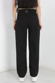 Pileli Baggy Kot Pantolon Siyah thumbnail 1
