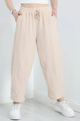 Çımalı Şalvar Pantolon Krem2 - 3