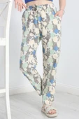 Desenli Dokuma Pantolon Mintçiçek - 4