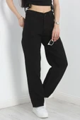 Pileli Baggy Kot Pantolon Siyah thumbnail 5
