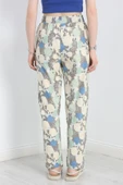 Desenli Dokuma Pantolon Mintçiçek - 6