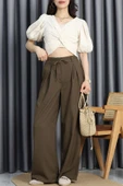 Kumaş Pantolon Kahve - 4