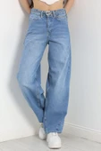 Baggy Jean Kot Pantolon Açıkmavi - 6