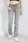 İspanyol Kot Pantolon Gri - 4