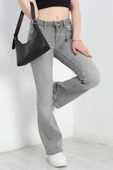 İspanyol Kot Pantolon Gri - 5