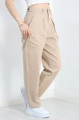 Havuç Paça Pantolon Bej - 3