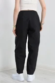 Paraşüt Kumaş Pantolon Siyah - 7